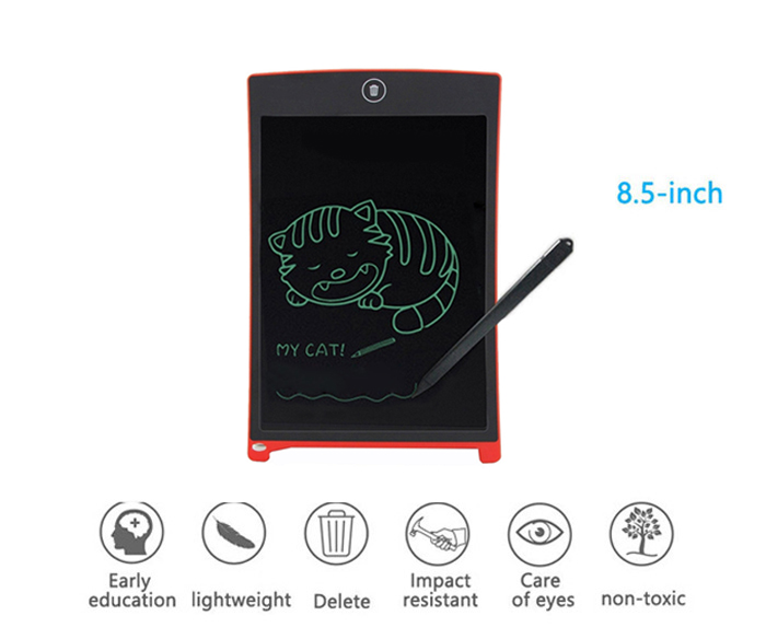 Tablet LCD Pürüzsüz Yazı Tahtası 8.5 Inç Çocuklar Çizim Notları Memo Mini Pad Kolay Temizle Düğmesi Tablet LCD Smooth Writing Board 8.5 Inch Kids Drawing Notes Memo Mini Pad Easy Clear Button