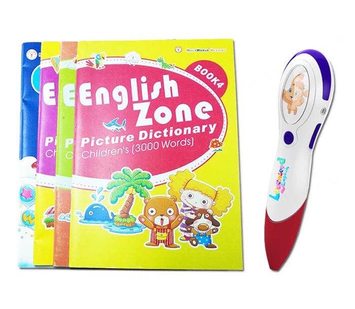 Kids Audio Books Talking Pen English French Spanish Arabic Customized Language Learning Reader Pen