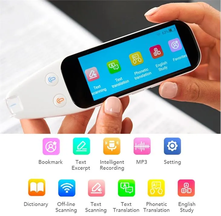 3.46 inç Dokunmatik Ekran Tarama Dili Tercüman Cihazı