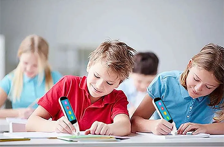 Çocuklar Çocuk Öğrenciler Elektronik Öğrenme Makinesi